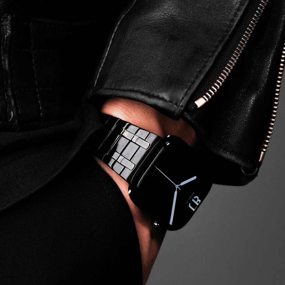 Apple Watch ステンレスマグネットバンド BJ001 ブラックモデル【Bandee Joy】