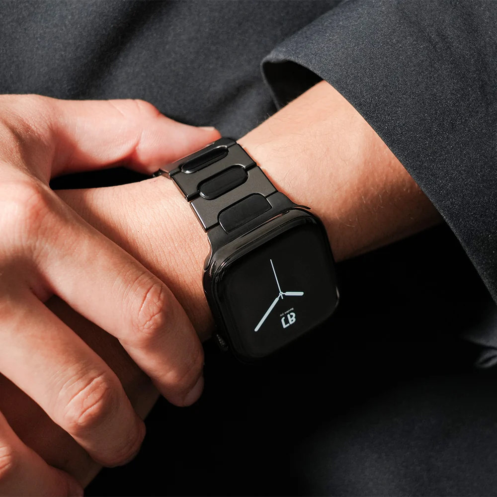 Apple Watch Band BJ-007 BRIGHT – Black【Bandee Joy】