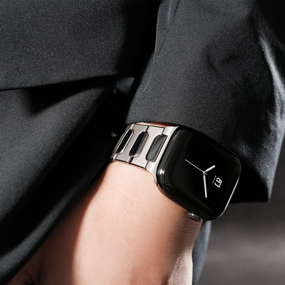 Apple Watch Band BJ-008 BRIGHT – Silver【Bandee Joy】